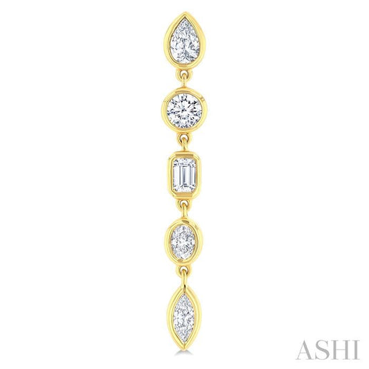 ASHI Mixed Shape Diamond Fashion Earrings 678E1PPFGERYG