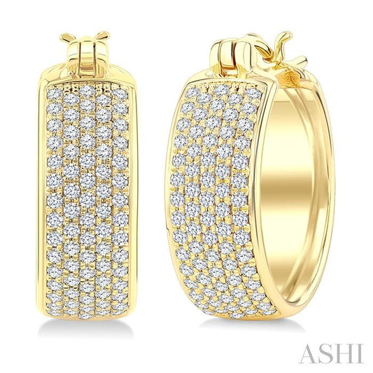 ASHI Diamond Fashion Huggie Earrings 678X2PPFSERYG