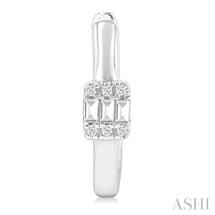 ASHI Fusion Petite Diamond Fashion Huggie Earrings 679W8PPTGERWG