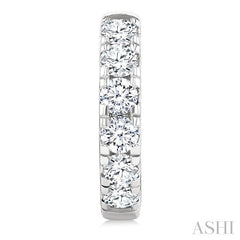 ASHI Round Shape Diamond Hoop Earrings 68210PPFGERWG-1.5