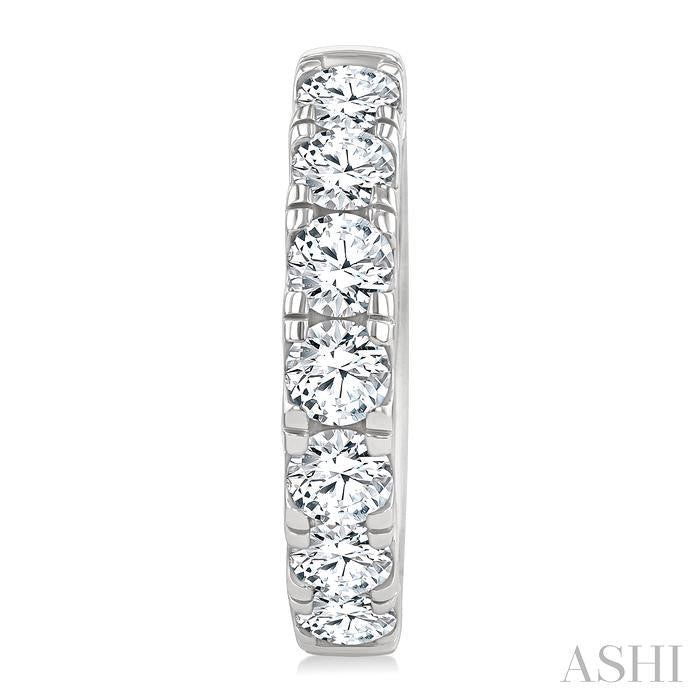 ASHI Round Shape Diamond Hoop Earrings 68210PPFGERWG-2.5