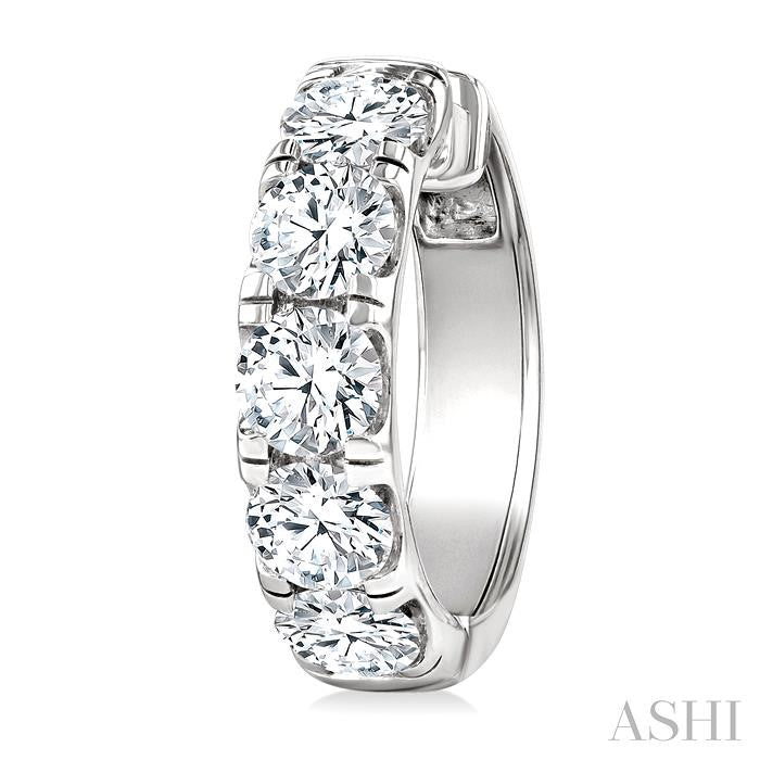 ASHI Round Shape Diamond Hoop Earrings 68210PPFGERWG-5.0