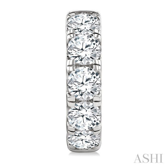 ASHI Round Shape Diamond Hoop Earrings 68210PPFGERWG-5.0