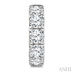 ASHI Round Shape Diamond Hoop Earrings 68210PPFGERWG-5.0