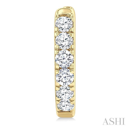 ASHI Round Shape Diamond Hoop Earrings 68213PPFGERYG