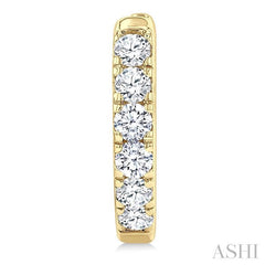ASHI Round Shape Diamond Hoop Earrings 68213PPFGERYG
