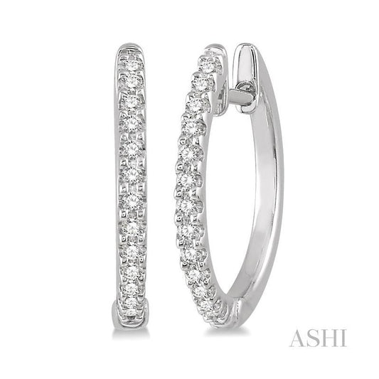 ASHI Diamond Hoop Earrings 635A7PPTSERWG