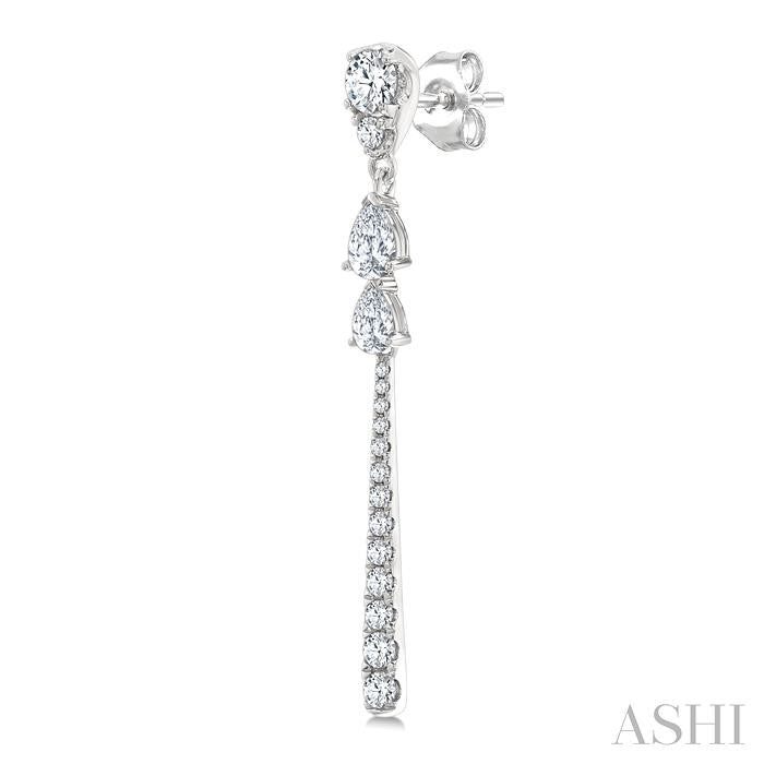 ASHI Diamond Fashion Long Earrings 683E2PPFGERWG