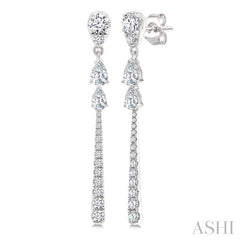 ASHI Diamond Fashion Long Earrings 683E2PPFGERWG