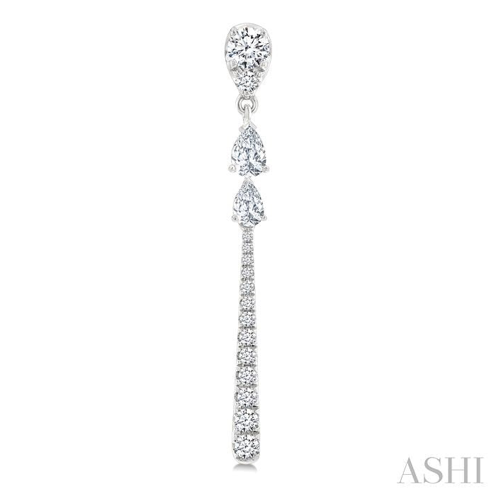 ASHI Diamond Fashion Long Earrings 683E2PPFGERWG