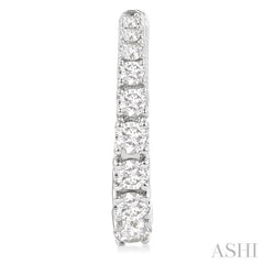 ASHI Graduated Diamond Fashion Hoop Earrings 683V2PPFGERWG