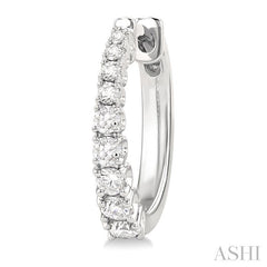 ASHI Graduated Diamond Fashion Hoop Earrings 683V3PPFGERWG