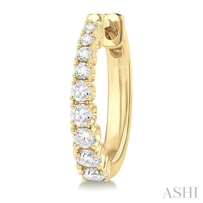 ASHI Graduated Diamond Fashion Hoop Earrings 683V3PPFGERYG