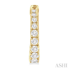 ASHI Graduated Diamond Fashion Hoop Earrings 683V3PPFGERYG