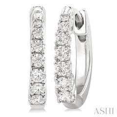 ASHI Graduated Petite Diamond Huggie Fashion Earrings 683V6PPFGERWG