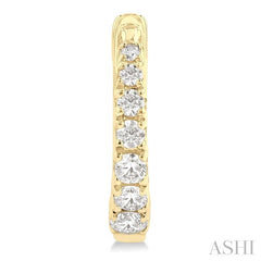 ASHI Graduated Petite Diamond Huggie Fashion Earrings 683V6PPFGERYG