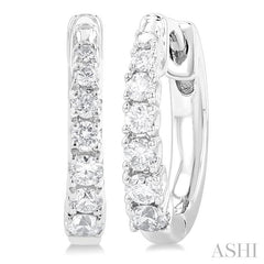 ASHI Graduated Petite Diamond Huggie Fashion Earrings 683V6PPTGERWG