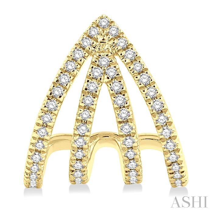 ASHI Claw Petite Diamond Fashion Earrings 686V5PPTGERYG