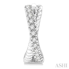 ASHI Petite Diamond Huggie Fashion Earrings 687V8PPTSERWG
