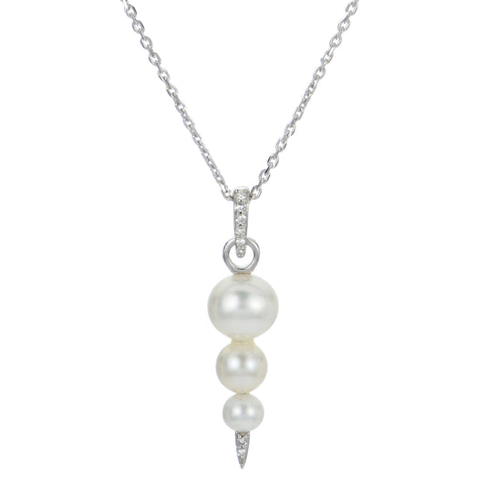 Parkplace Pearls Sterling Silver Freshwater Pearl Pendant 688886/18