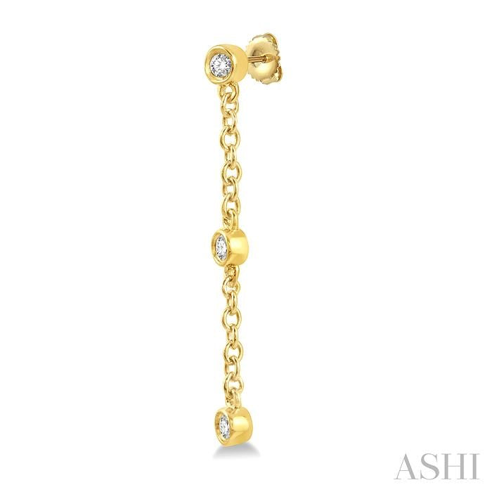 ASHI Diamond Station Long Chain Earrings 688D8PPTGERYG