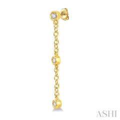 ASHI Diamond Station Long Chain Earrings 688D8PPTGERYG