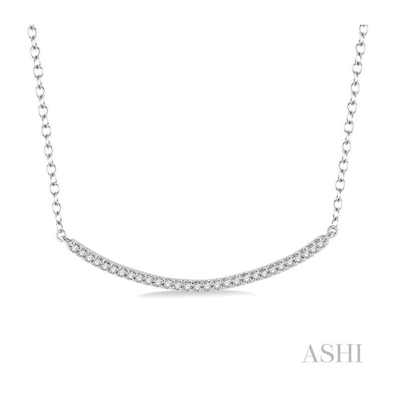 ASHI U Shape Diamond Necklace 677T8PPTSPDWG