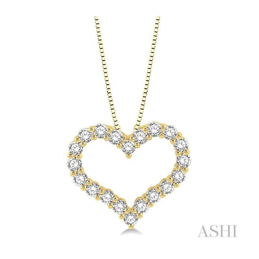 ASHI Heart Shape Diamond Pendant 94050PPFGPDYG-2.00