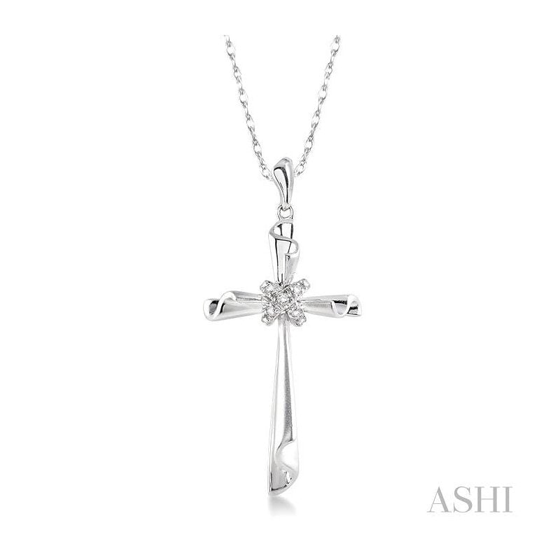 ASHI Cross Diamond Fashion Pendant 95679PPFNPDWG