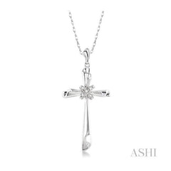 ASHI Cross Diamond Fashion Pendant 95679PPFNPDWG