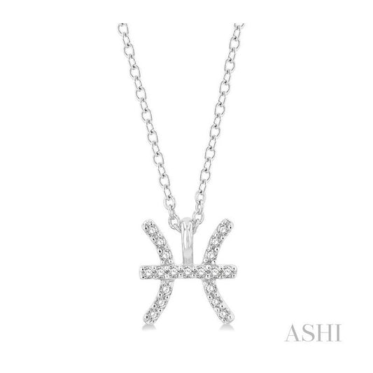 ASHI Pisces Zodiac Diamond Pendant 635Y9PPTSPDWG-PISC