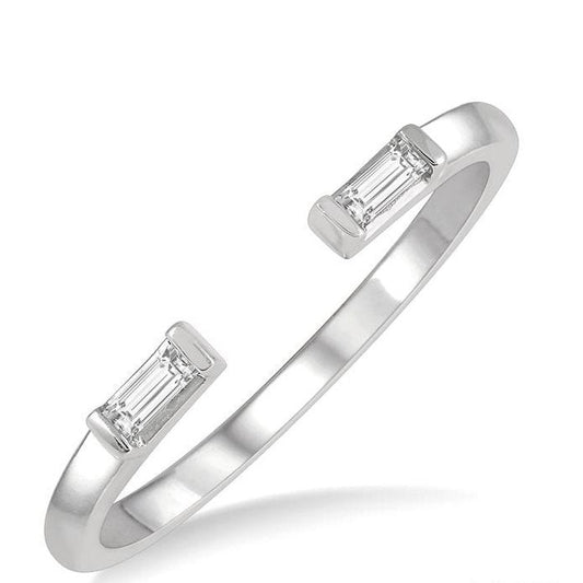 Parkplace Jewelers Stackable Petite Baguette Diamond Fashion Open Ring 387G8PPTGWG
