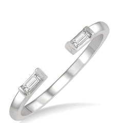 Parkplace Jewelers Stackable Petite Baguette Diamond Fashion Open Ring 387G8PPTGWG