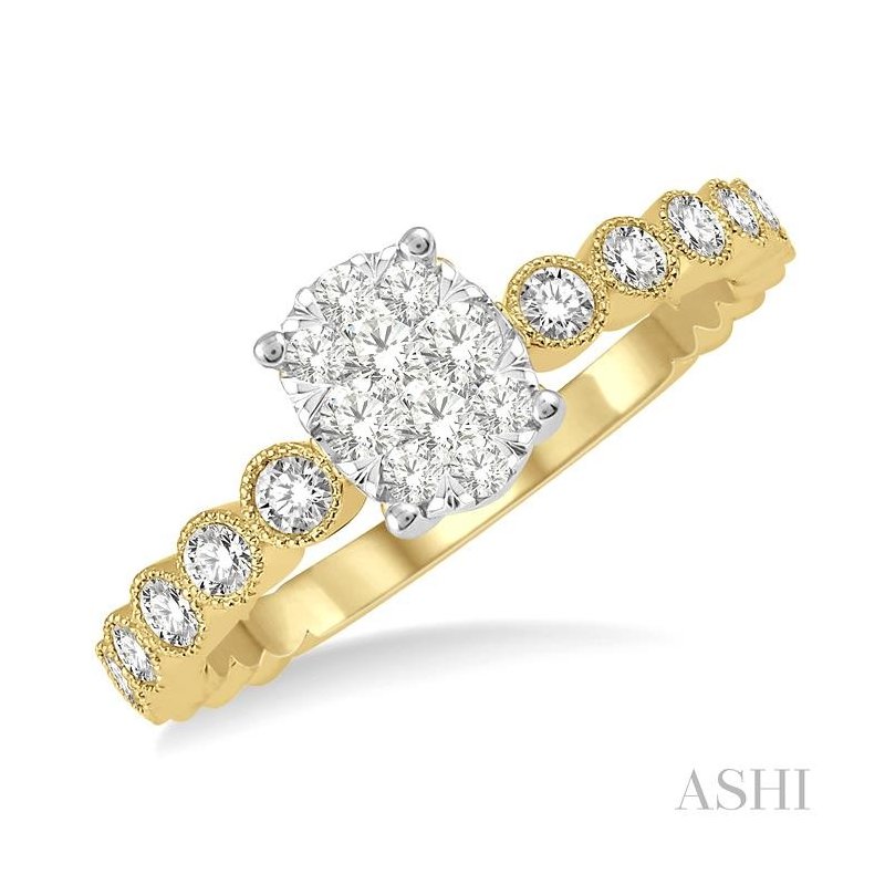 ASHI Oval Shape Lovebright Diamond Ring 148D5PPFHYW