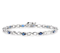 Parkplace Jewelers Oval Shape Gemstone & Diamond Bracelet 76040PPTSSPW