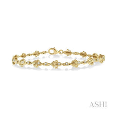 ASHI Fleur De Lis Diamond Bracelet 7119UPPTSYG