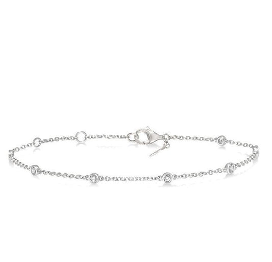 Parkplace Jewelers Diamond Station Chain Bracelet 700CQPPFGWG