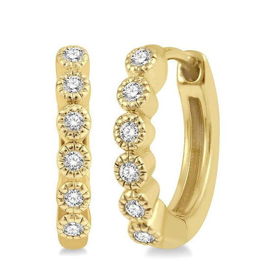 Parkplace Jewelers Petite Diamond Huggie Fashion Earrings 660V8PPTSERYG