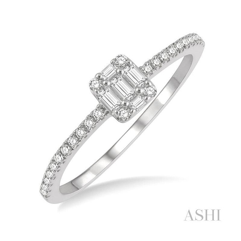 ASHI Stackable Fusion Petite Diamond Fashion Ring 386F6PPFGWG