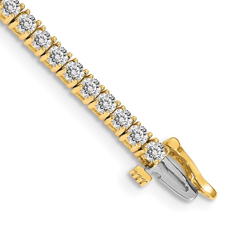 Quality Gold 14k AA Diamond Tennis Bracelet X602AA