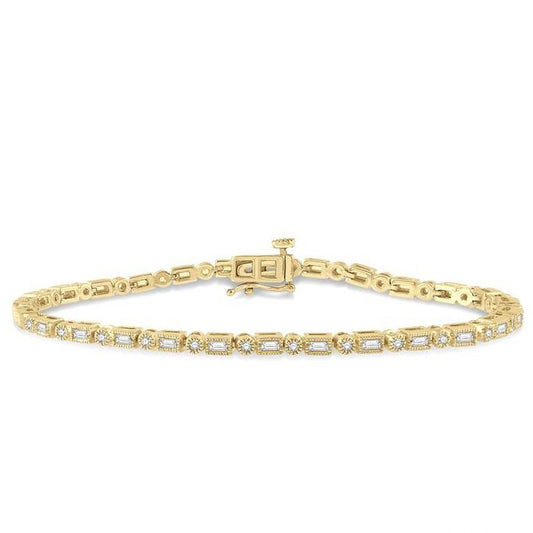 Parkplace Jewelers Baguette Diamond Fashion Bracelet 75731PPFHYG