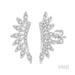 ASHI Petite Diamond Fashion Earrings 646D5PPFSERWG