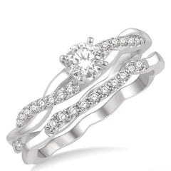 Parkplace Jewelers Round Shape Diamond Wedding Set 263J3PPFHWG-WS