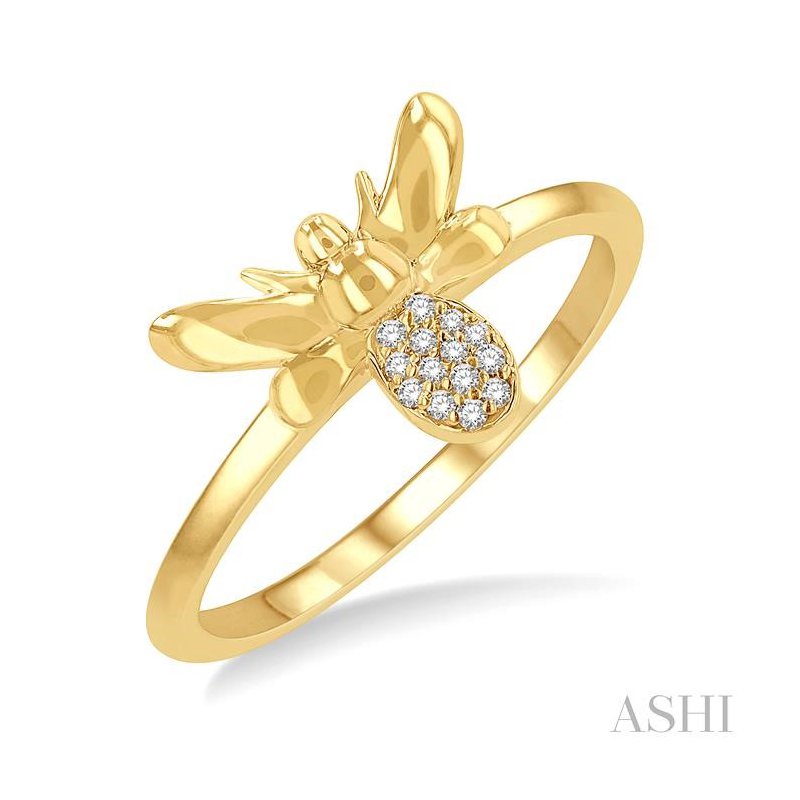 ASHI Stackable Bumble Bee Petite Diamond Fashion Ring 389B9PPFSYG