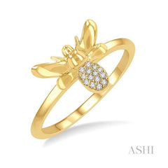ASHI Stackable Bumble Bee Petite Diamond Fashion Ring 389B9PPFSYG
