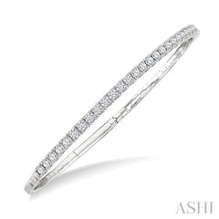 ASHI Diamond Halfway Straight Flex Bangle 700W0PPFGWG-2.00