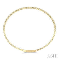 ASHI Diamond Halfway Straight Flex Bangle 700W1PPFGYG