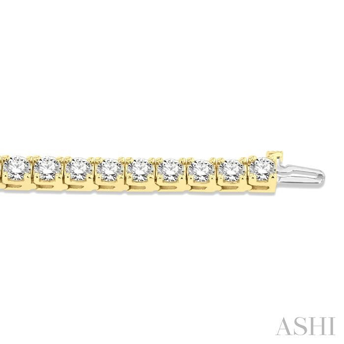 ASHI Diamond Tennis Bracelet 7016MPPFGYG-12.00
