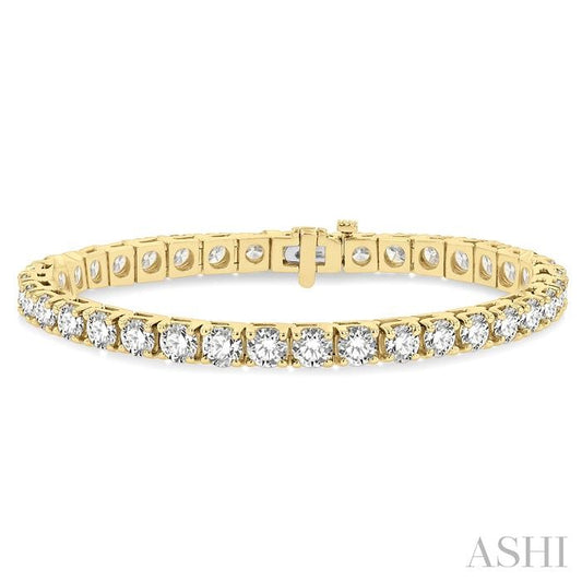 ASHI Diamond Tennis Bracelet 7016MPPFGYG-12.00