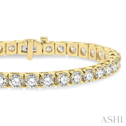 ASHI Diamond Tennis Bracelet 7016MPPFGYG-12.00